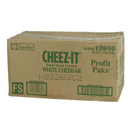 CHEEZ-IT Cheez-It Profit Paks White Cheddar Crackers 1.5 oz., PK60 2410012660